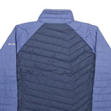 COLUMBIA Womens Blue & Navy Lightweight Zip Jacket XL Polyester Quilted Outdoor