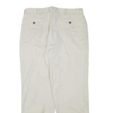 NAUTICA Mens Relaxed Cotton Blend Beige Trousers W34 L29 Zip Closure Casual