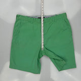 Tommy Hilfiger Chino Shorts - 38W 8L Green Cotton