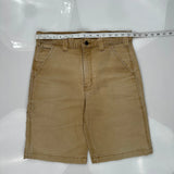 Carhartt Carpenter Shorts - 31W 10L Beige Cotton Blend