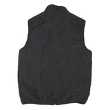 CHAPS Womens Black Jacket M Polyester Blend Plain Zip Closure Casual Style