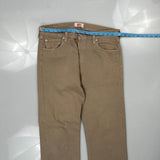 501 Levis Jeans - 36W 33L Beige Cotton