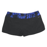 NIKE Womens Black & Blue Sports Shorts XL W38 Dri-Fit Running Fitness Gym
