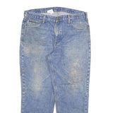 CARHARTT Mens Relaxed Fit Blue Denim Jeans W38 L30 Workwear Zip Closure
