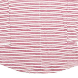 WHITE STUFF Womens Pink & White Striped Basic Long Sleeve Round Neck Top UK 8
