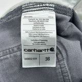 Carhartt Cargo Carpenter Shorts - 36W 10L Gray Cotton