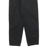 TEDDY'S Womens Cotton Blend Black Relaxed Tapered Trousers W26 L25