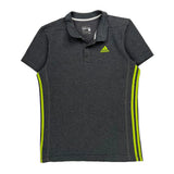 Adidas Polo Shirt - Medium Grey Polyester
