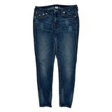 True Religion Skinny Jeans - 31W UK 10 Blue Cotton Blend