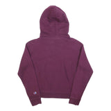 CHAMPION Womens Maroon Cotton Blend Hoodie S Classic Logo Sweatshirt