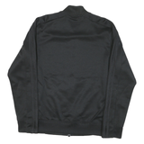 ADIDAS Mens Black Zip Jacket S Polyester Blend Plain Sports Casual Gym