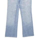 BLANC Womens Regular Light Blue Denim Straight Jeans W30 L28 Beaded Detail