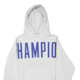 CHAMPION REVERSE WEAVE Mens White Hoodie M Cotton Blend Classic Pullover