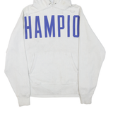 CHAMPION REVERSE WEAVE Mens White Hoodie M Cotton Blend Classic Pullover