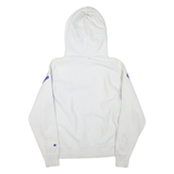 CHAMPION REVERSE WEAVE Mens White Hoodie M Cotton Blend Classic Pullover
