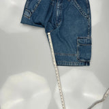 Wrangler Cargo Denim Shorts - 36W 10L Blue Denim