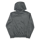 NIKE Mens Grey & Light Grey Full Zip Hoodie XS Polyester Blend Sportswear