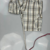 Lee Checked Cargo Shorts - 35W 11L Beige Cotton
