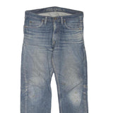 DICKIES Mens Blue Regular Fit Straight Leg Denim W34 L30 Workwear Jeans Zip