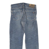 DICKIES Mens Blue Regular Fit Straight Leg Denim W34 L30 Workwear Jeans Zip
