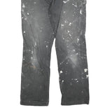 DICKIES Mens Cotton Blend Black Regular Straight Trousers W34 L32 Workwear