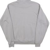 FILA Mens Grey Logo Pullover Hoodie S Cotton Blend Casual Sportswear