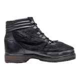 REX Lace-Up Boots Black Synthetic Mens UK 7