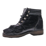 REX Lace-Up Boots Black Synthetic Mens UK 7