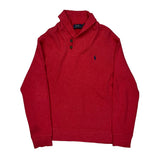 Polo By Ralph Lauren Sweater - Large Red Cotton