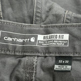 Carhartt Carpenter Trousers - 33W 32L Grey Cotton