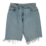 550 Levis Denim Shorts - 34W 10L Light Wash Denim