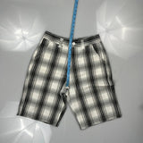 Southpole Checked Shorts - 28W 11L Black & White Cotton