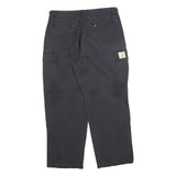 CARHARTT Womens Cotton Blend Black Regular Cargo Trousers W30 L27 Casual
