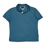 Tommy Hilfiger Polo Shirt - Large Blue Cotton