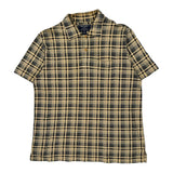 Vintage Polo Sport Checked Polo Shirt - Large Beige Cotton