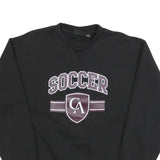 PENNANT Mens Black Soccer Crew Neck M Cotton Blend Casual Sweatshirt