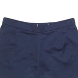 ADIDAS Womens Navy Casual Cotton Blend Shorts M W30 Logo Embroidery