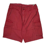 Polo By Ralph Lauren Cargo Shorts - 30W 9L Red Cotton