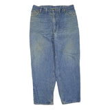 CARHARTT Mens Regular Fit Straight Leg Denim Light Blue Jeans W36 L30 Classic