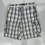 Lee Cargo Shorts - 34W 11L Grey Cotton