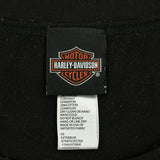 Motorcycles Harley Davidson Graphic Long Sleeve T-Shirt - Medium Gray Cotton