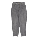 Grey Womens Regular Fit Straight Denim Cotton Blend Jeans W28 L30 Classic Casual