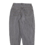 Grey Womens Regular Fit Straight Denim Cotton Blend Jeans W28 L30 Classic Casual