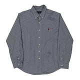 Ralph Lauren Checked Shirt - XL Blue Cotton