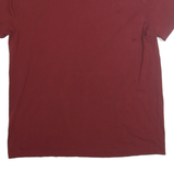 NAUTICA Mens Red Cotton Blend T-Shirt L Short Sleeve Crew Neck Classic Fit