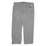 DICKIES Mens Jeans Grey Regular Straight Denim Medium W40 L30 Workwear Utility