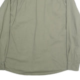WRANGLER Mens Green Cotton Shirt L Button Pockets Casual Long Sleeve