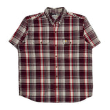 Carhartt Checked Short Sleeve Shirt - XL Red Cotton