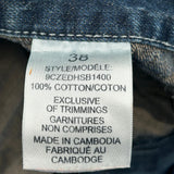 Denver Hayes Cargo Denim Shorts - 37W 10L Blue Cotton