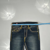 True Religion Contrast Stitch Jeans - 34W 30L Blue Denim